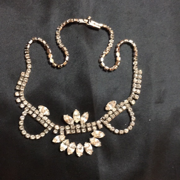Vintage Rhinestone Choker - Picture 2 of 4